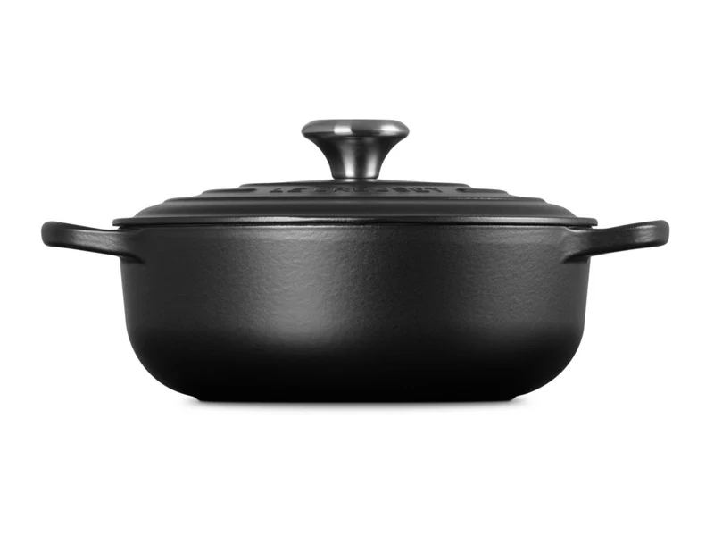 Le Creuset Sauteuse Signature rund schwarz matt 24cm