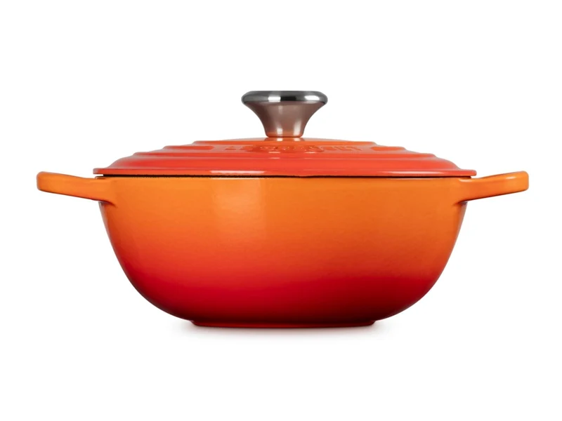 Le Creuset Bräter La Marmite Signature rund ofenrot 24cm