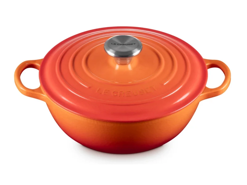 Le Creuset Bräter La Marmite Signature rund ofenrot 24cm