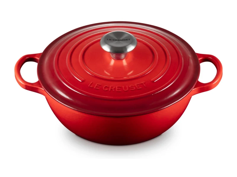 Le Creuset Bräter La Marmite Signature rund kirschrot 24cm