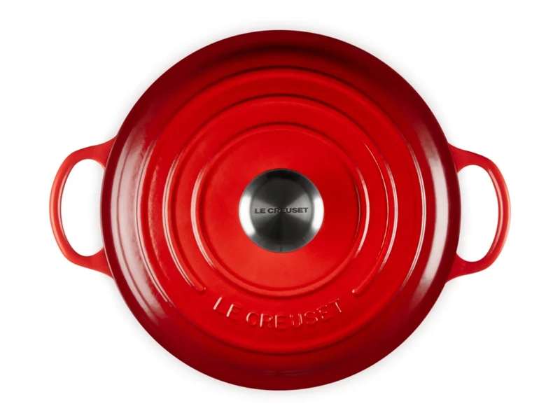 Le Creuset Bräter La Marmite Signature rund kirschrot 24cm