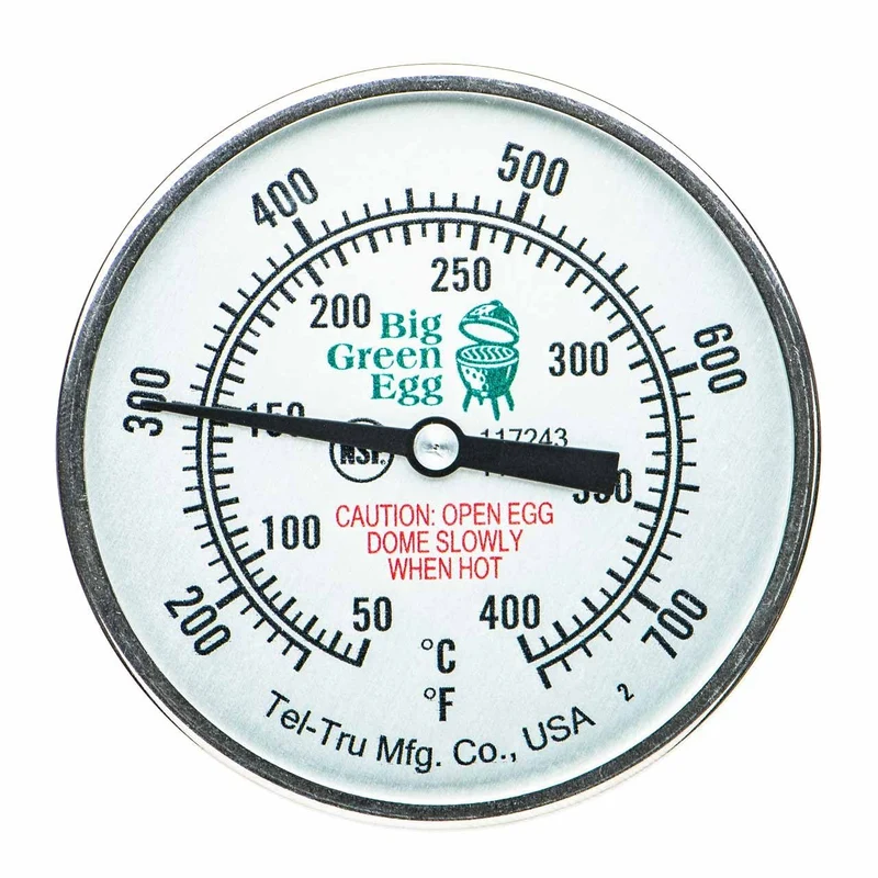 Big Green Egg Tel-Tru Deckelthermometer, Large, XL, 2XL