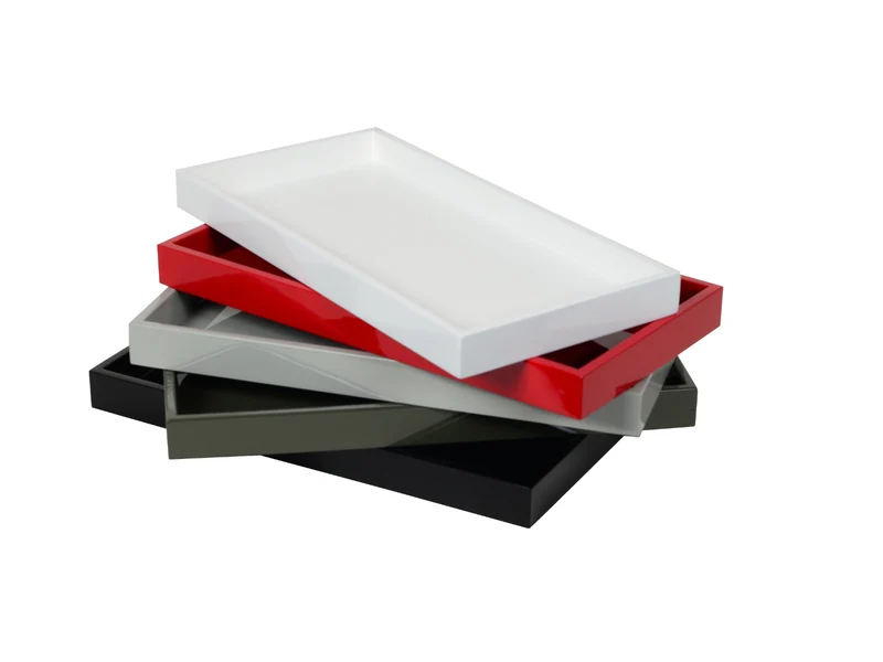 albert L. (punkt) Lacquer-Tablett puder 30x15cm