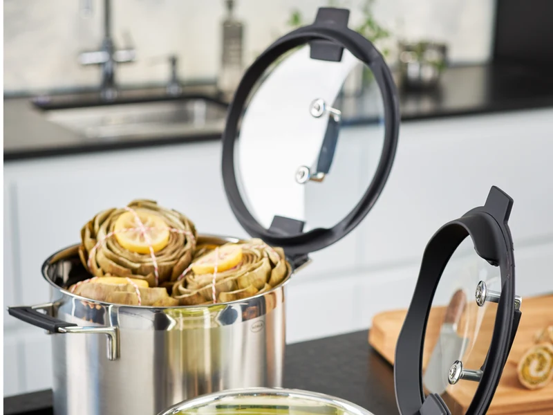 Rösle Silence® Pro Kochtopf hoch mit Deckel 24 cm