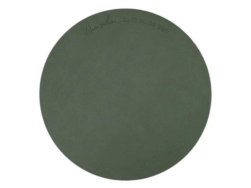 Eulenschnitt Platzset Wie schön wendbar grün 35cm