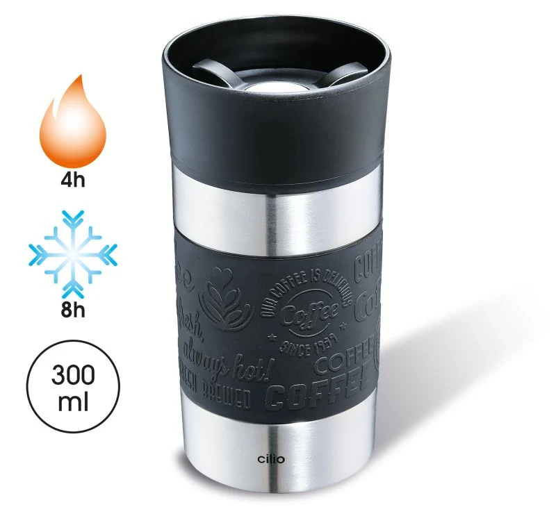 Isobecher 0,3l schwarz Viaggio