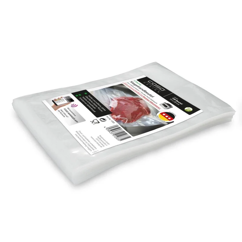 CASO 3-Sterne Siegelrandbeutel 15 x 20 cm – 100 Beutel für Kammervakuumierer