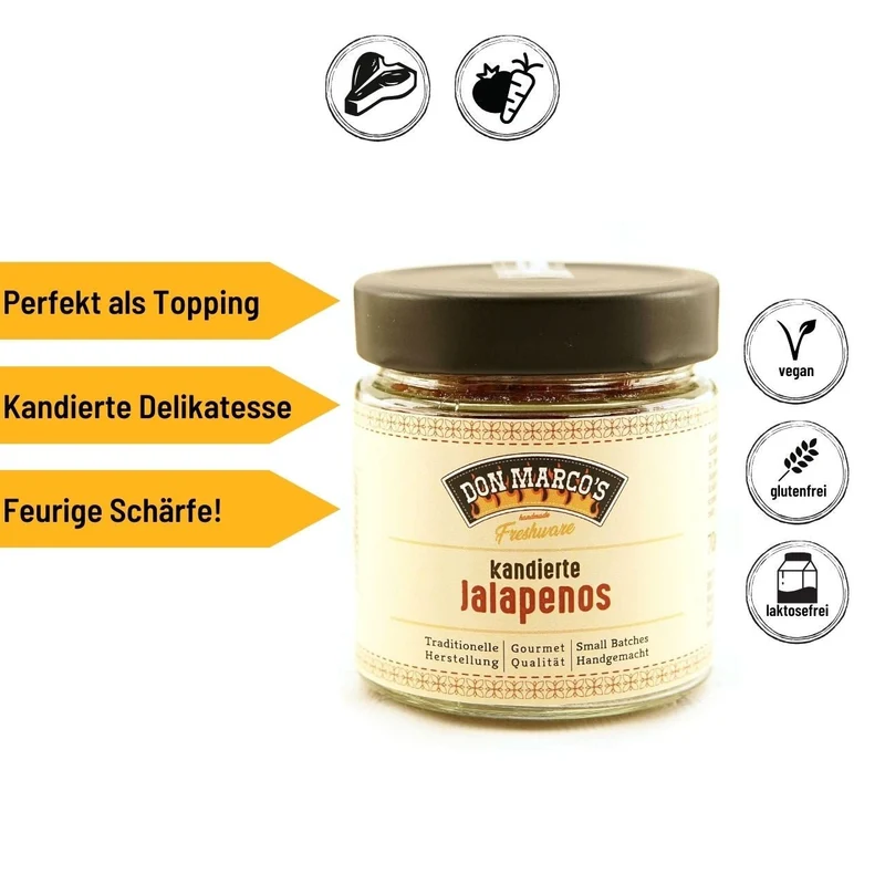 Don Marco´s kandierte Jalapenos, 70g