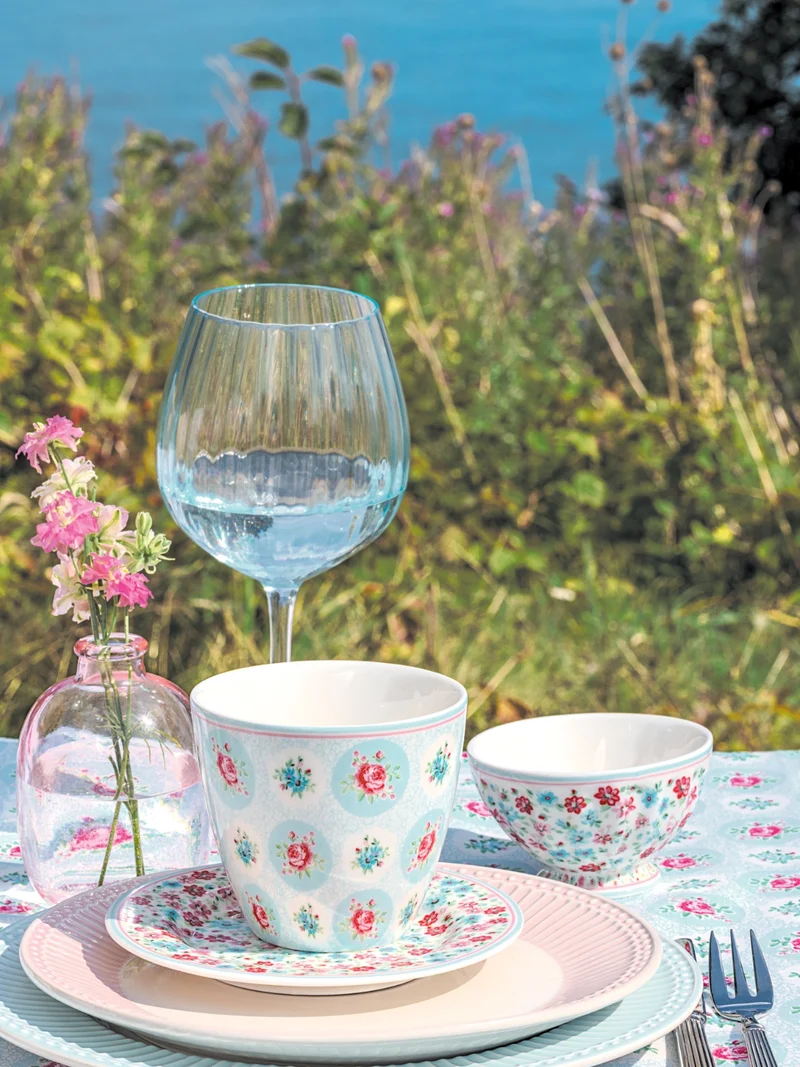 Greengate Louisa Tischläufer white 140x45cm