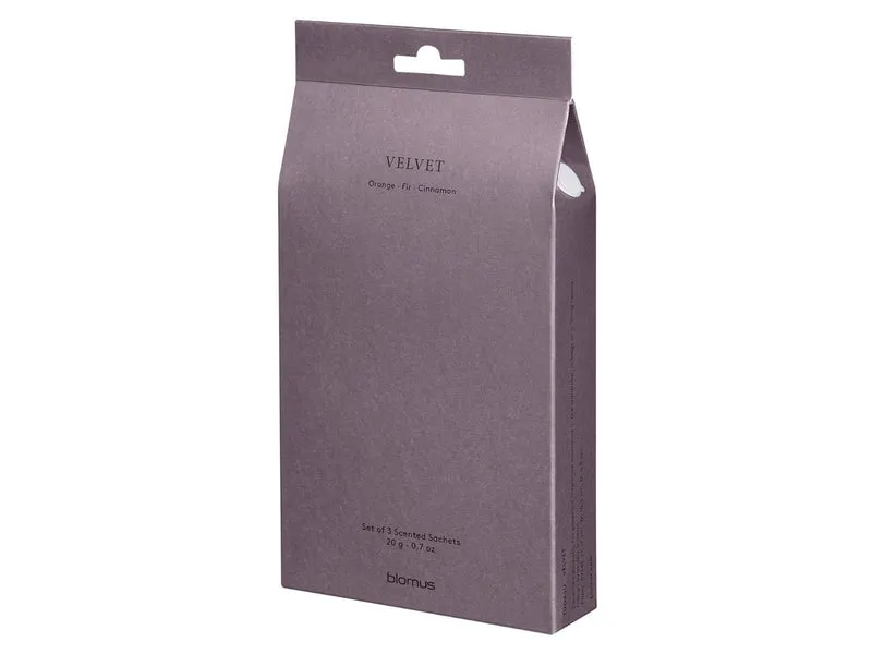 Blomus TUOKSU Duftsachets Velvet midnight plum Set 3tlg