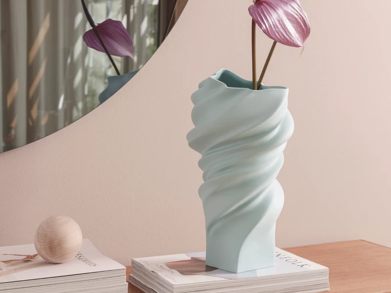 Rosenthal Squall Mint Vase 15cm