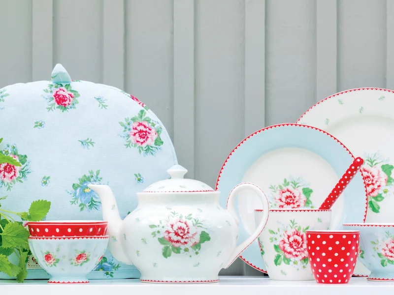 Greengate Alivia Tischläufer white 140x45cm