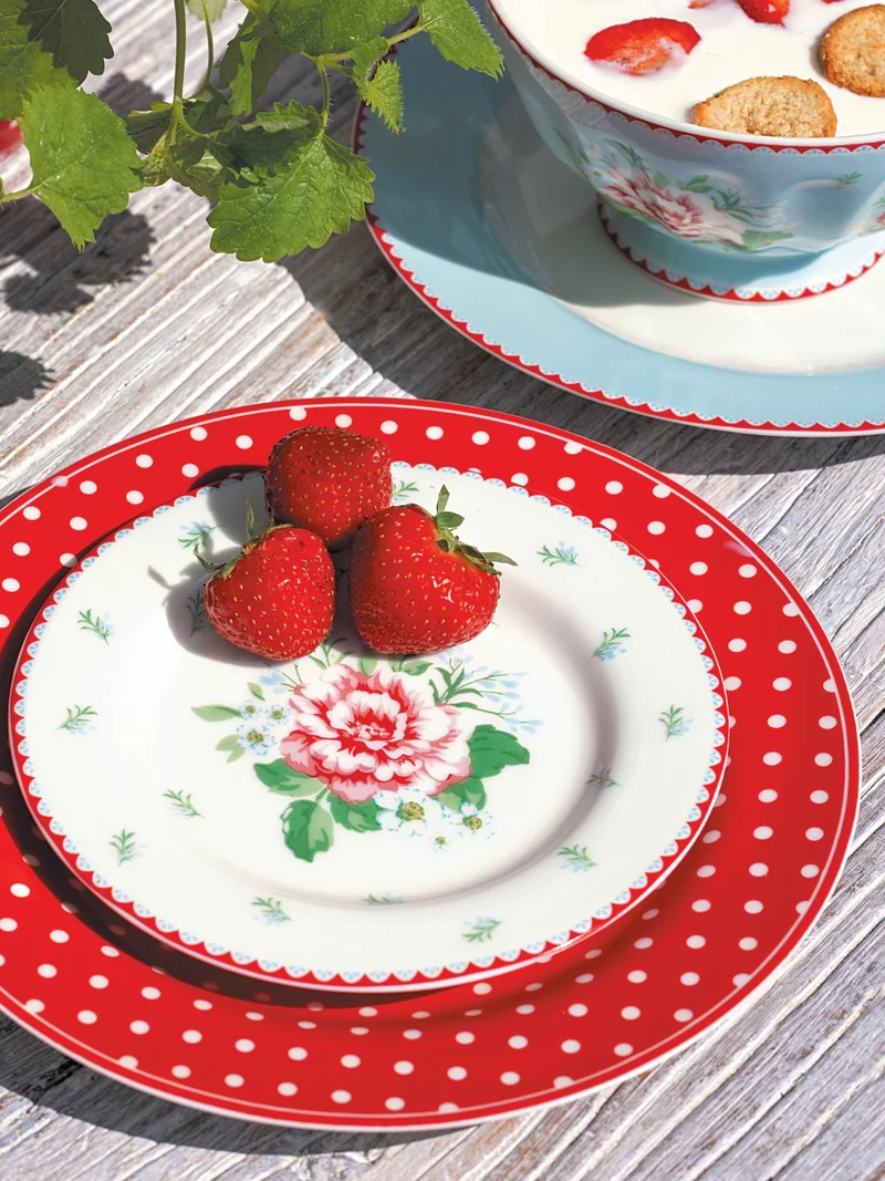 Greengate Alivia Tischläufer white 140x45cm
