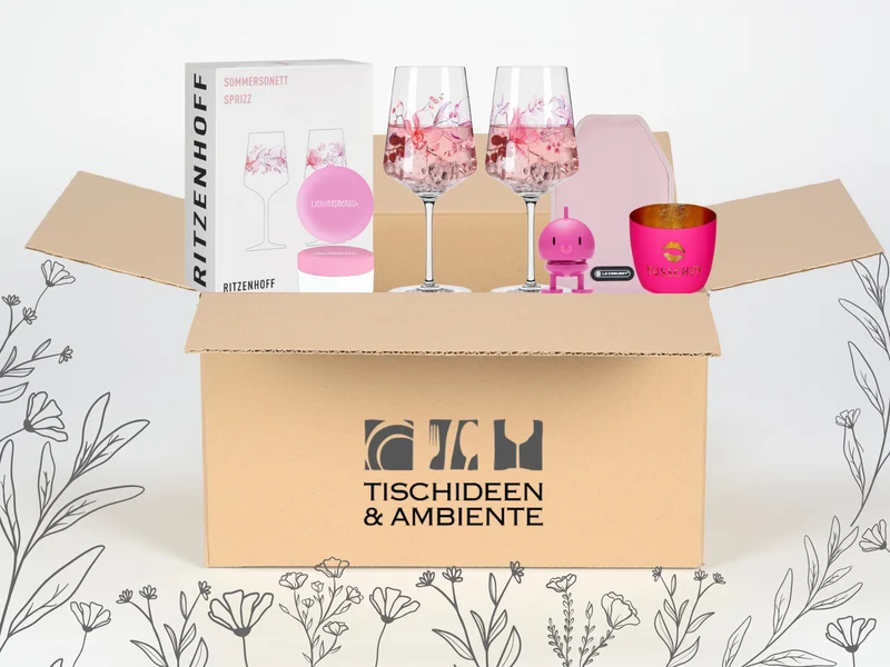 Geschenkbox pink 5tlg - Pink Love