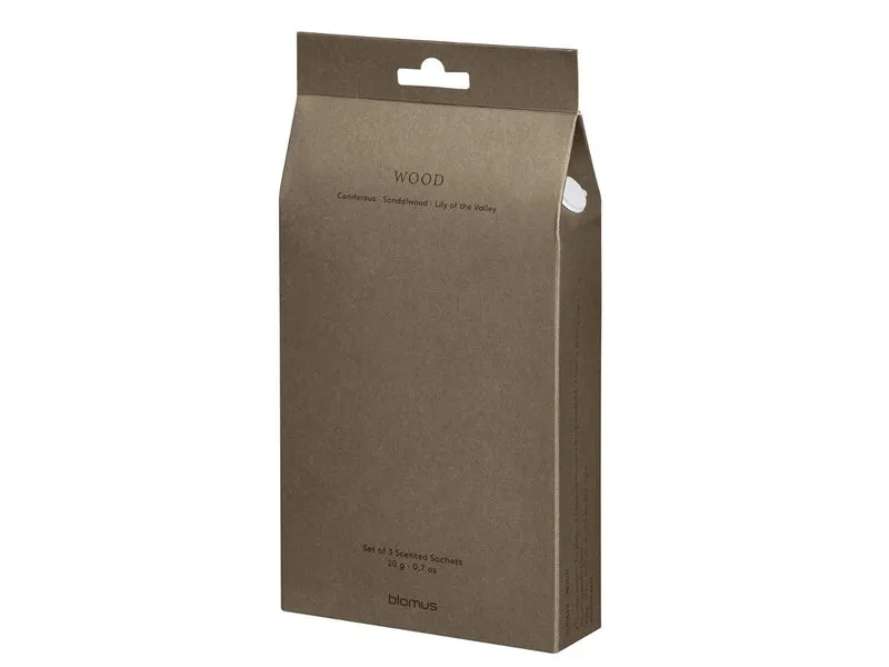 Blomus TUOKSU Duftsachets Wood coffee Set 3tlg