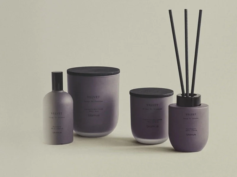 Blomus TUOKSU Raumduft Set Velvet midnight plum 0,1l