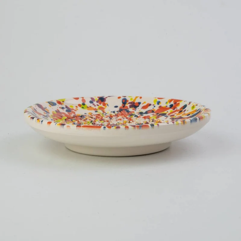 Keramikreibe "GRAFFITI" 12cm für Knoblauch, Ingwer & Gewürze verschiedene Farben