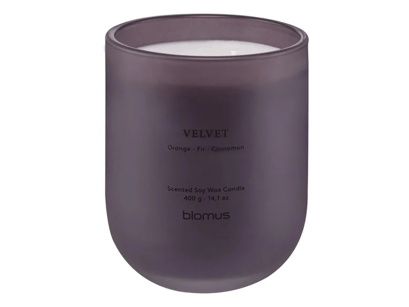 Blomus TUOKSU Duftkerze L Velvet midnight plum 11cm
