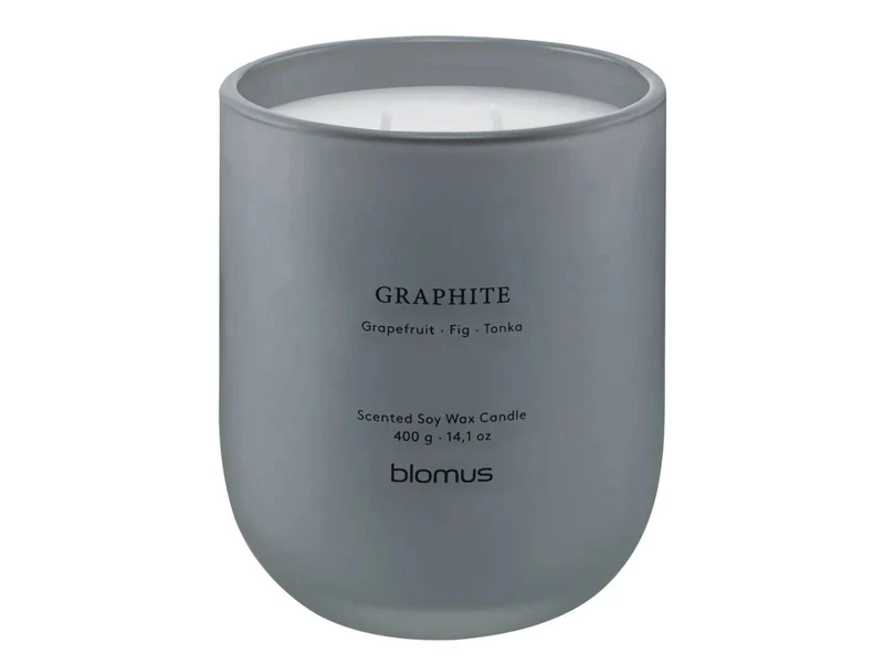 Blomus TUOKSU Duftkerze L Graphite sharkskin 11cm