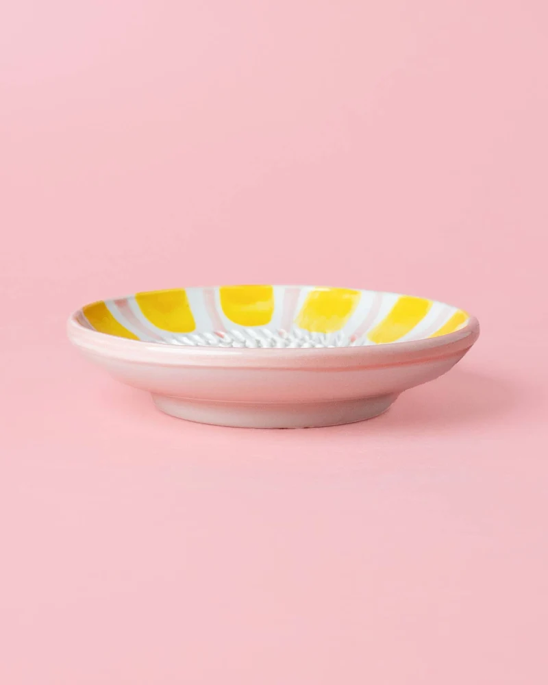 Keramikreibe "Valentina" 12cm für Knoblauch, Ingwer & Gewürze