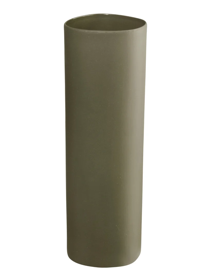 ASA lines and square Vase olive 25cm