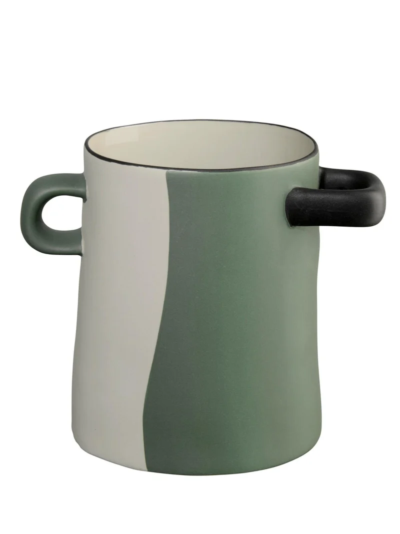 ASA rayu Vase grün geteilt 15,5cm