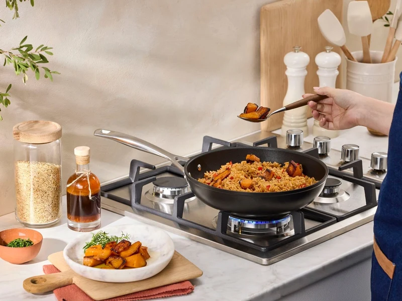 Le Creuset Aluminium-Antihaft Bratpfanne rund hoch 26cm