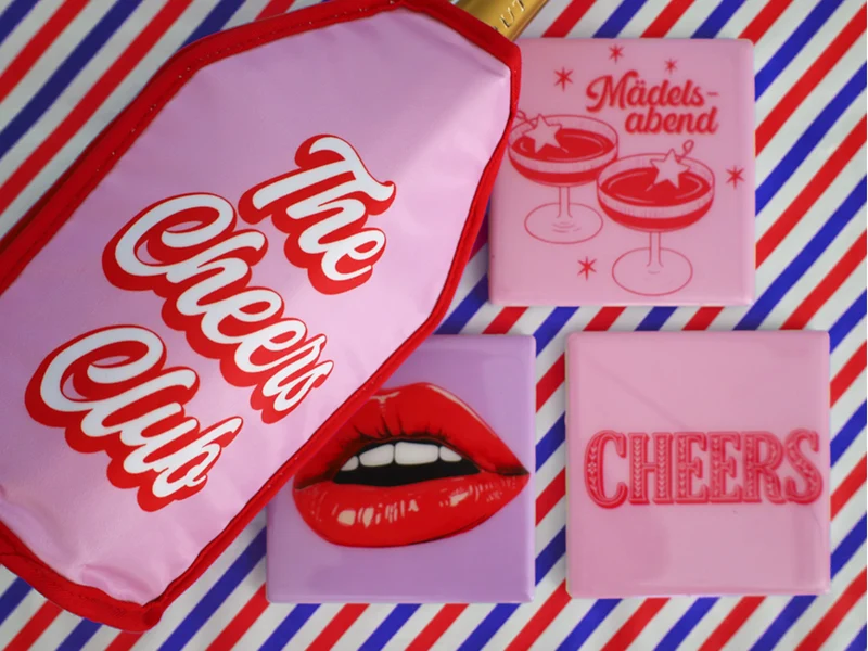 Giftcompany Froid Kühlmanschette The Cheers Club rosa 23,5cm