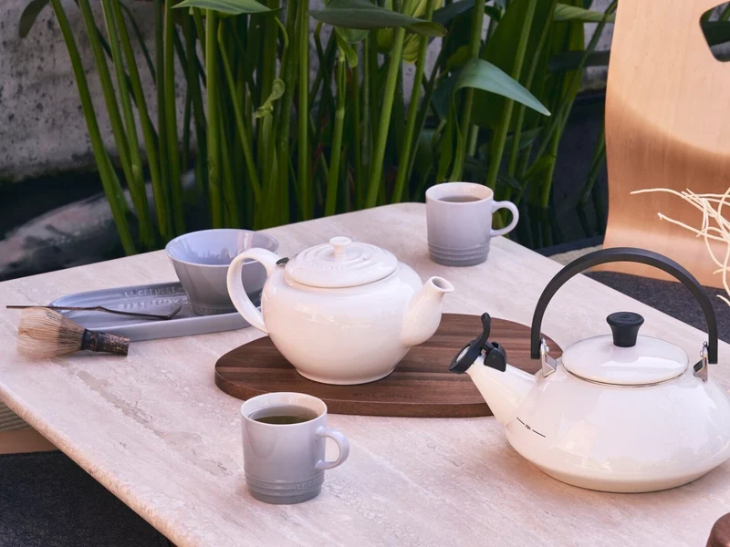 Le Creuset Becher mit Henkel perlgrau 0,2l