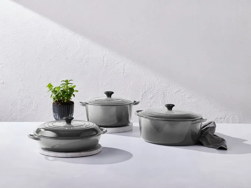 Le Creuset Bräter Tradition oval perlgrau 29cm