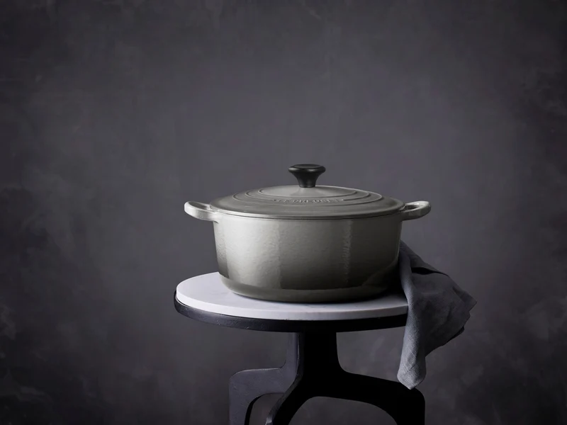 Le Creuset Bräter Tradition rund perlgrau 24cm