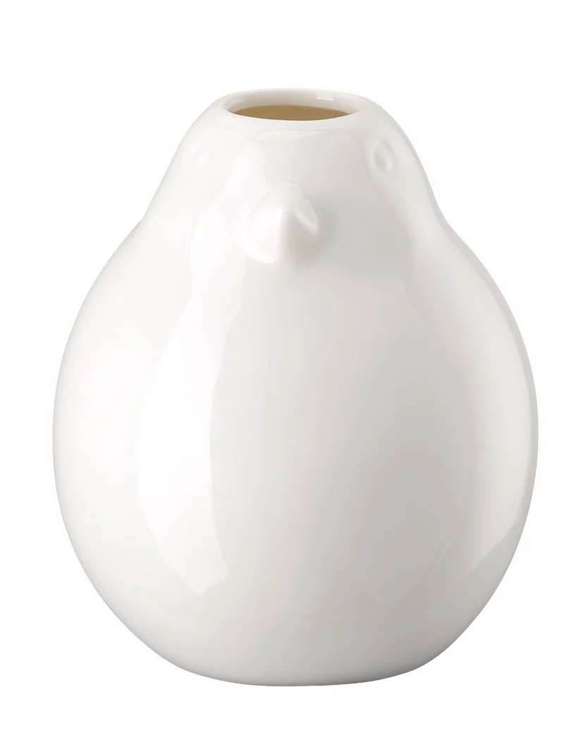 Hutschenreuther Vogel-Vase weiß Vase 10cm