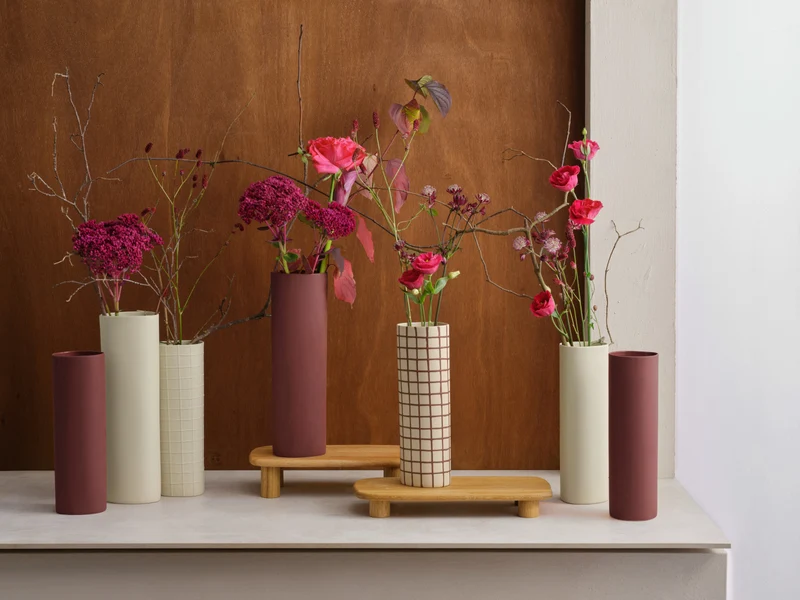ASA lines and square Vase nature 30cm