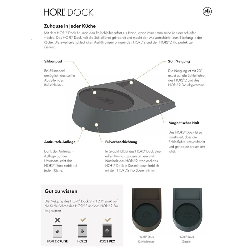 HORL Dock - graphit Zubehör