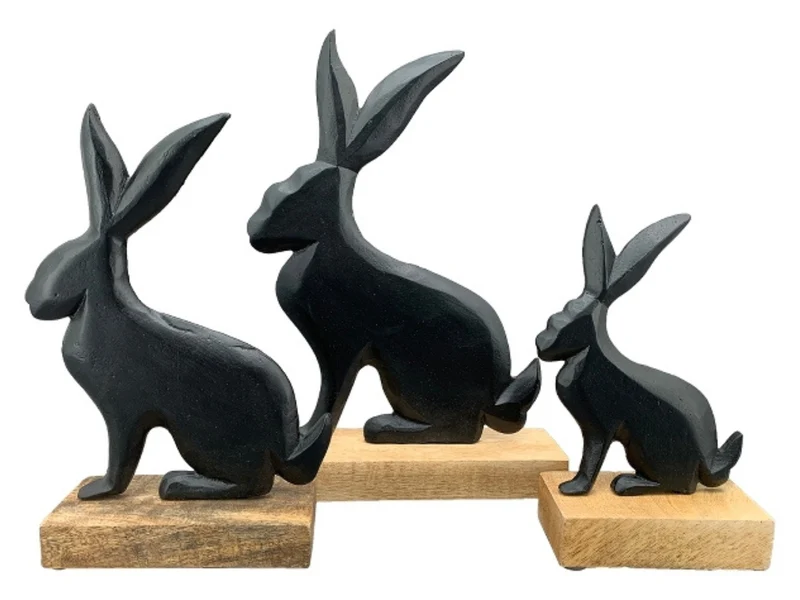 Exner Hase SOBRE schwarz 17cm