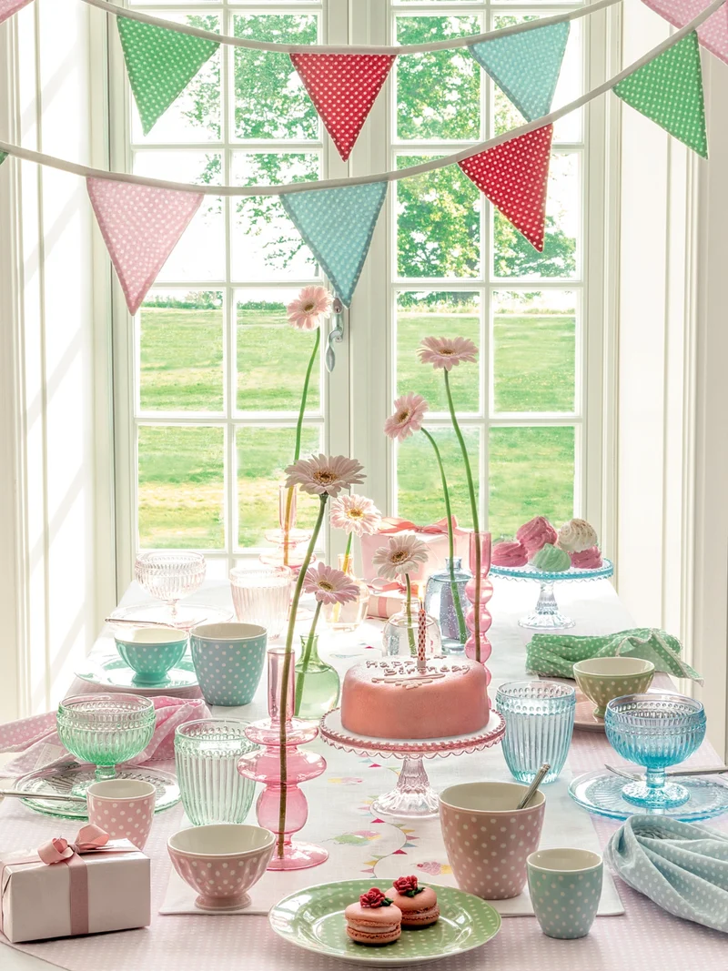 Greengate Dotty Latte Cup pale blue 0,35l