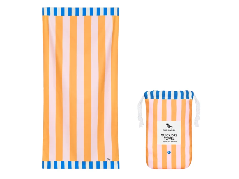 Dock & Bay Beach Towel L Mellow Yellow 160x90cm
