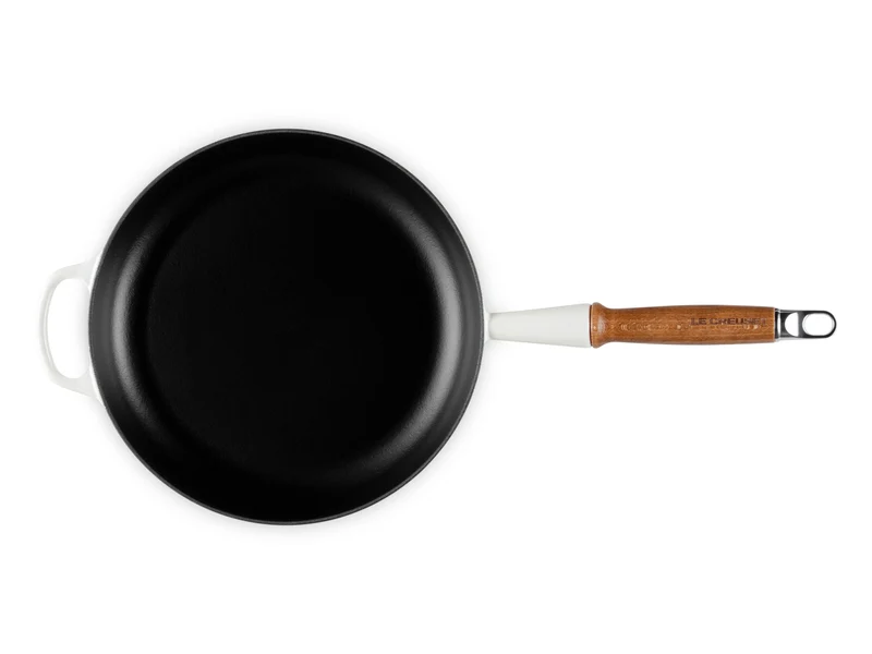 Le Creuset Brat- und Servierpfanne Signature mit Holzgriff meringue 26cm