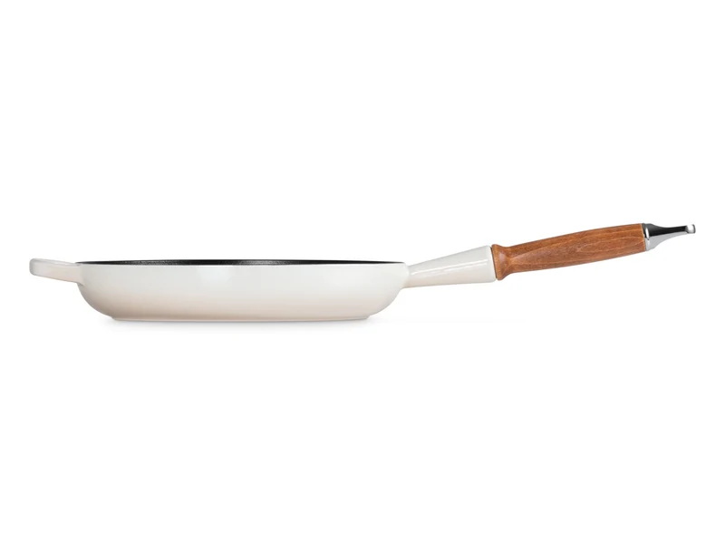 Le Creuset Brat- und Servierpfanne Signature mit Holzgriff meringue 26cm