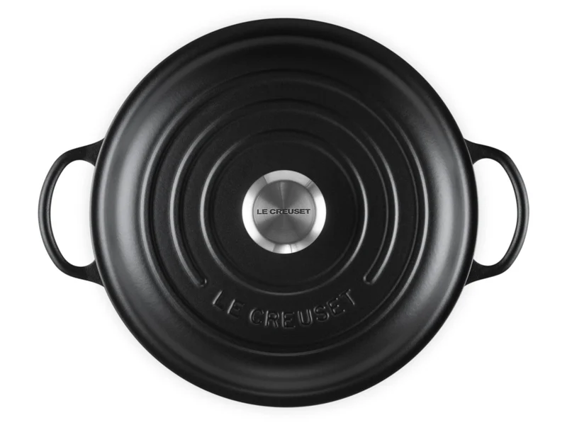Le Creuset Stew Pot Signature rund schwarz matt 26cm