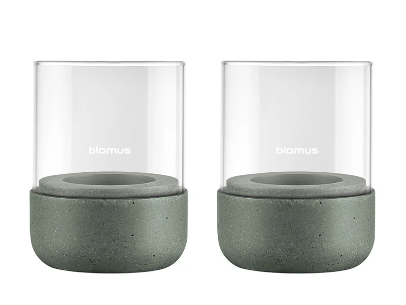 Blomus CALMA Windlicht agave green XS 2er Set