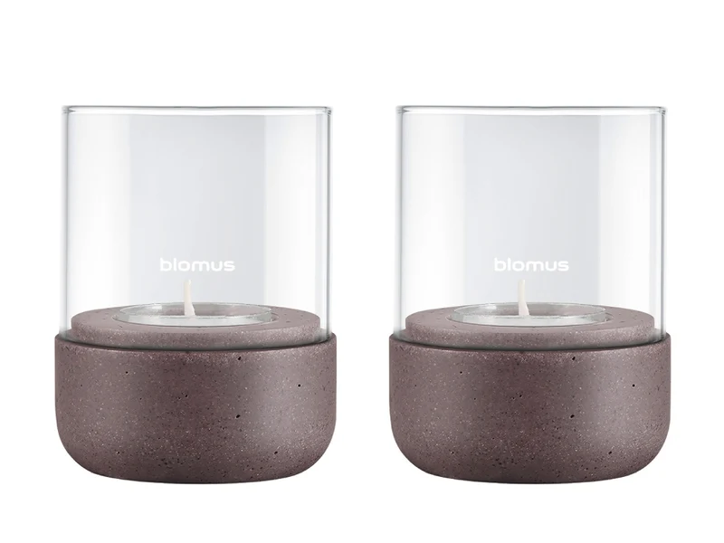 Blomus CALMA Windlicht cedar wood XS 2er Set