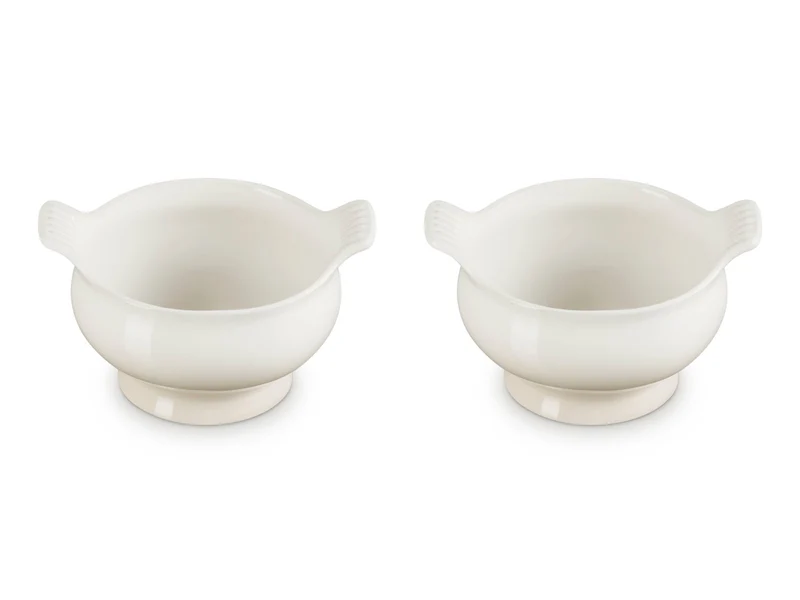 Le Creuset Suppenterrine Tradition meringue 0,6l 2er Set