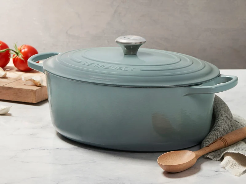 Le Creuset Bräter Signature oval sea salt 33cm