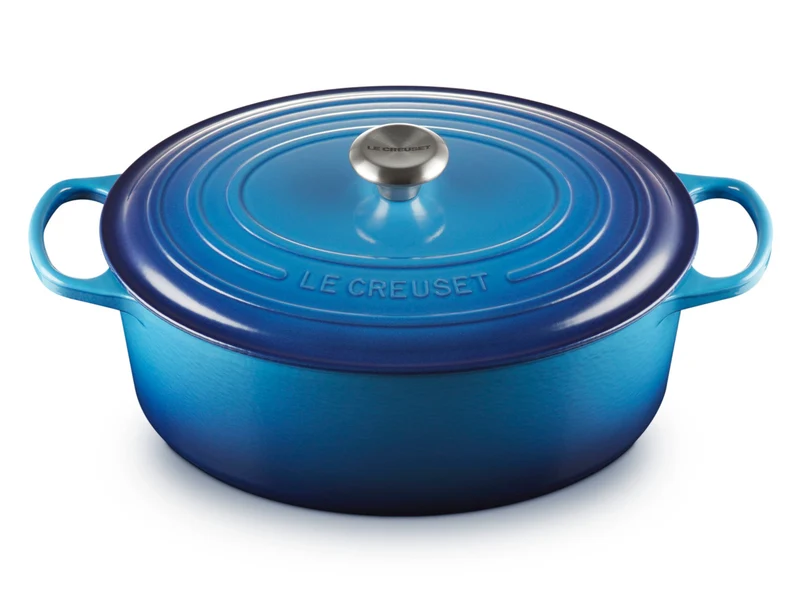 Le Creuset Bräter Signature oval azure 33cm