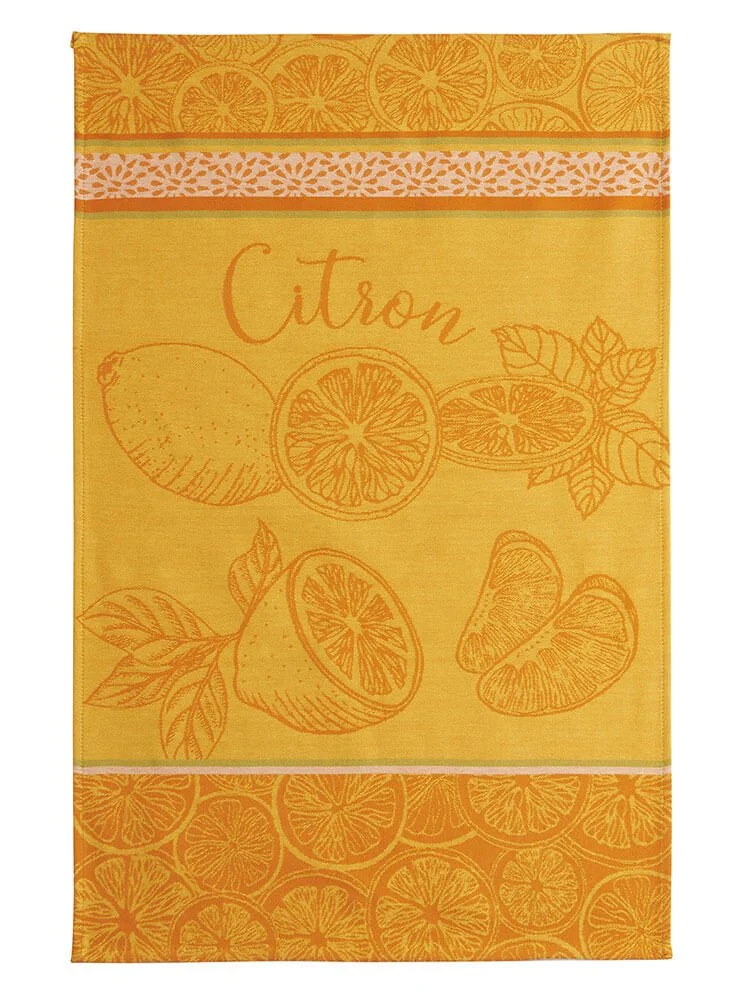 Geschirrtuch Jacquard Baumwolle 50x75 cm CITRON