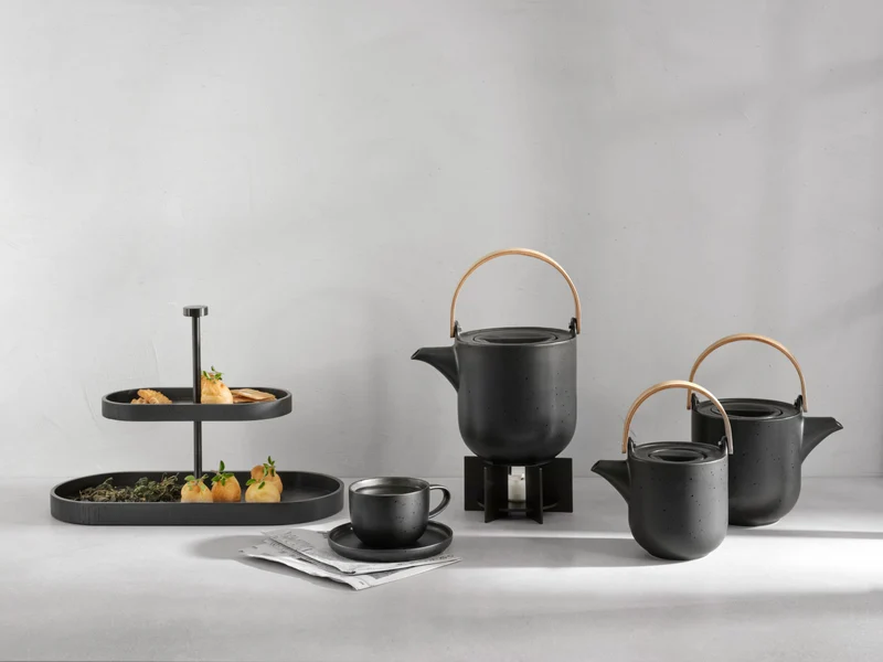 ASA coppa Teekanne mit Holzgriff kuro 1,5l