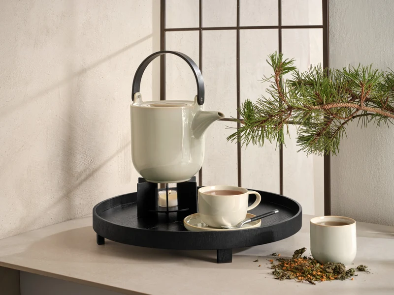 ASA coppa Teekanne mit Holzgriff kuro 1,5l