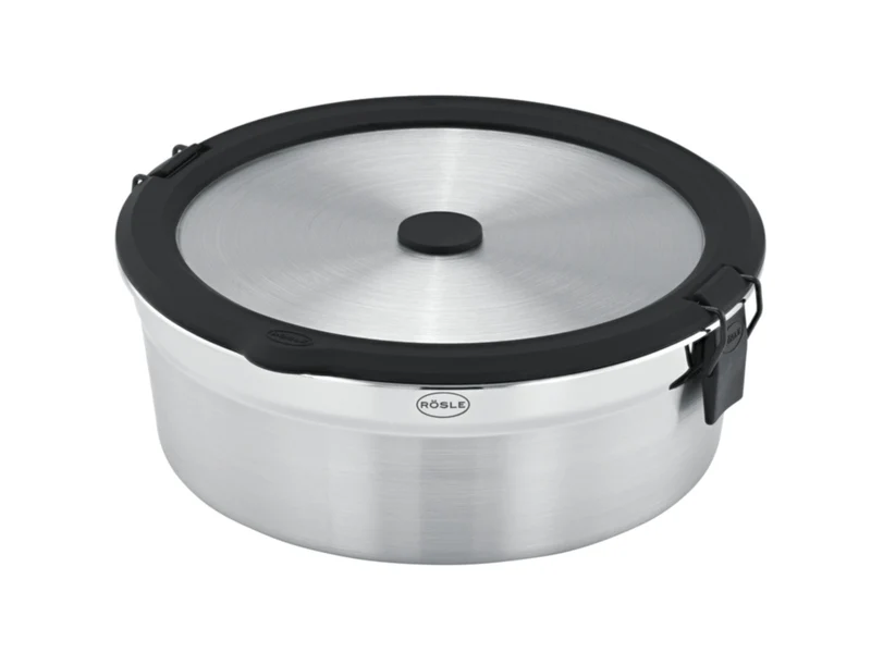 Rösle FLEXX 2GO Edelstahldeckel rund mit Clips 17x16,5cm 0,8l