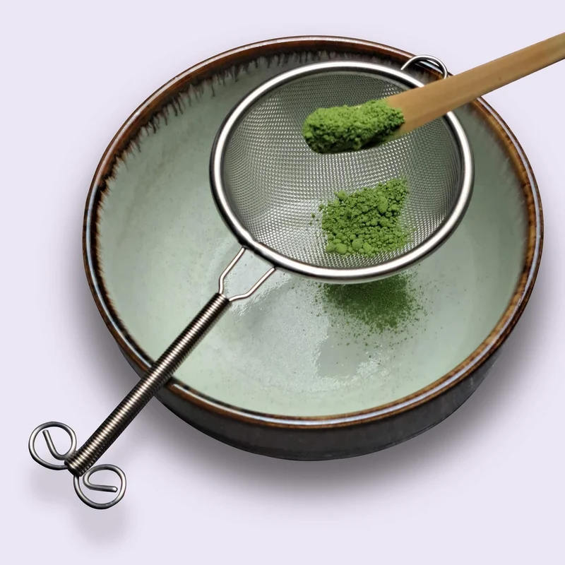 Matcha Löffel Chashaku aus weißem Bambus